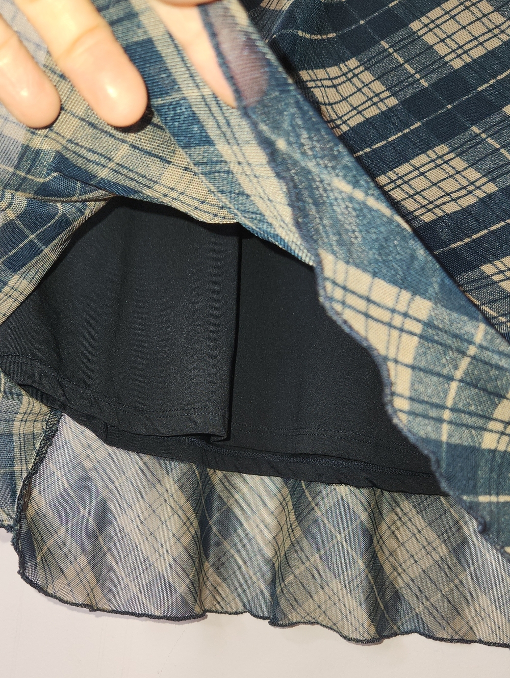 H&M Plaid Mesh Maxi Skirt, size S - Picture 5 of 10